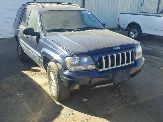 1J4GW48S14C253689 - 2004 JEEP GRAND CHER BLUE photo 1