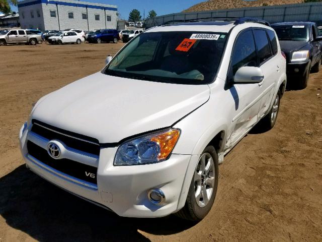 2T3DK4DV1BW057881 - 2011 TOYOTA RAV4 LIMIT WHITE photo 2