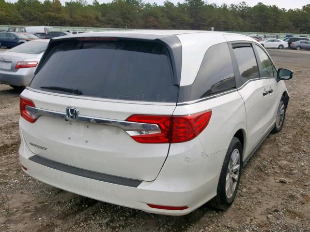 5FNRL6H23KB082513 - 2019 HONDA ODYSSEY LX WHITE photo 4