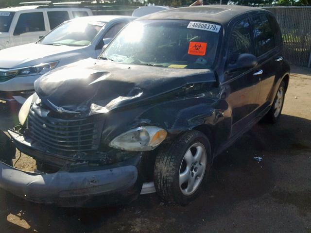 3C8FY4BB01T267005 - 2001 CHRYSLER PT CRUISER BLACK photo 2