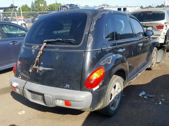 3C8FY4BB01T267005 - 2001 CHRYSLER PT CRUISER BLACK photo 4