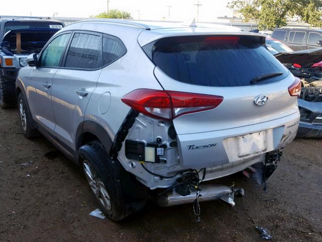 KM8J33A25GU267680 - 2016 HYUNDAI TUCSON LIM SILVER photo 3