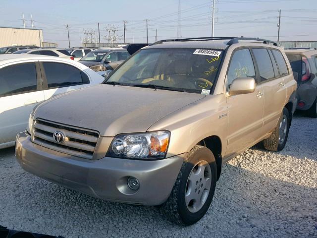 JTEDP21A840017470 - 2004 TOYOTA HIGHLANDER TAN photo 2