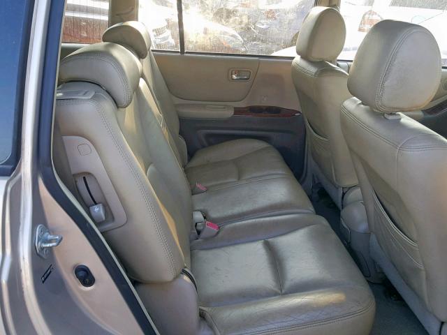 JTEDP21A840017470 - 2004 TOYOTA HIGHLANDER TAN photo 6