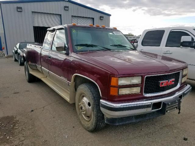 1GTHC39F6RE515619 - 1994 GMC SIERRA C35 MAROON photo 1