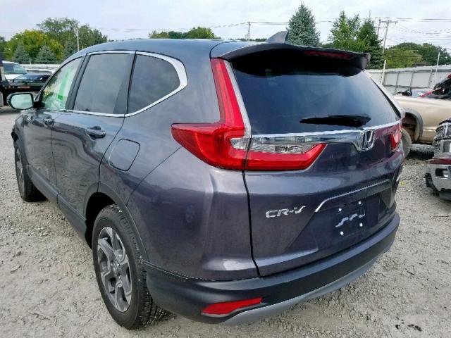 2HKRW2H87KH651501 - 2019 HONDA CR-V EXL GRAY photo 3