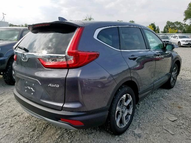 2HKRW2H87KH651501 - 2019 HONDA CR-V EXL GRAY photo 4