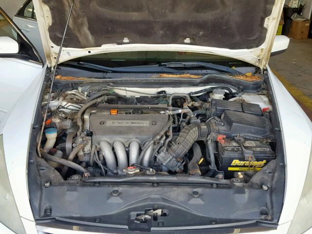 1HGCM56897A102298 - 2007 HONDA ACCORD EX WHITE photo 7