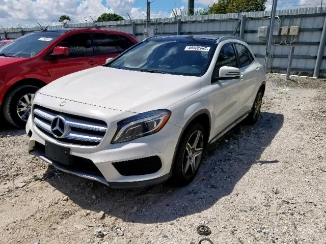 WDCTG4GB3FJ031649 - 2015 MERCEDES-BENZ GLA 250 4M WHITE photo 2