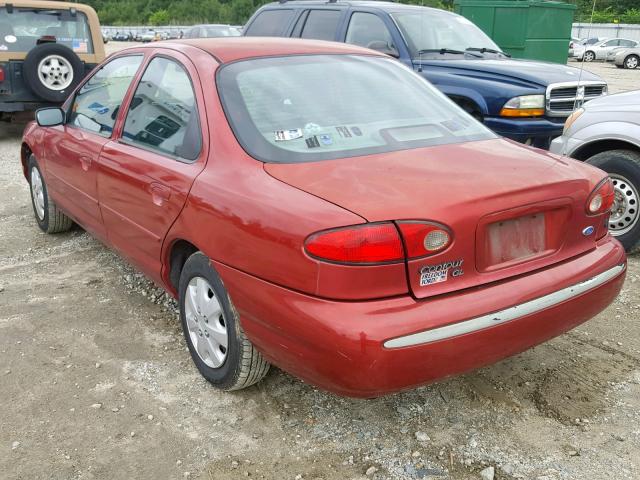 1FALP6536VK114942 - 1997 FORD CONTOUR BA RED photo 3