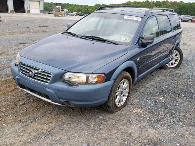 YV1SZ59H741160889 - 2004 VOLVO XC70 BLUE photo 2