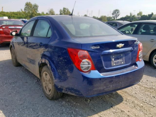 1G1JA5SH7D4183468 - 2013 CHEVROLET SONIC LS 蓝色 照片 3