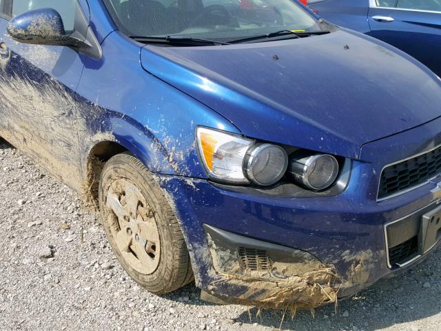 1G1JA5SH7D4183468 - 2013 CHEVROLET SONIC LS 蓝色 照片 9