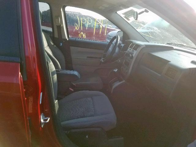 1J8FF47W57D160817 - 2007 JEEP COMPASS RED photo 5