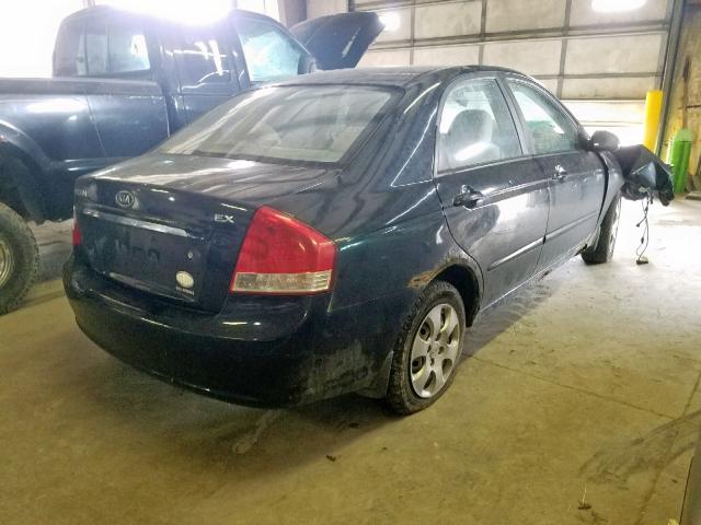 KNAFE121875466101 - 2007 KIA SPECTRA EX BLACK photo 4