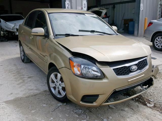 KNADH4A31A6610737 - 2010 KIA RIO LX GOLD photo 1