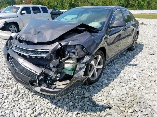1G1ZC5EU6BF160402 - 2011 CHEVROLET MALIBU 1LT GRAY photo 2