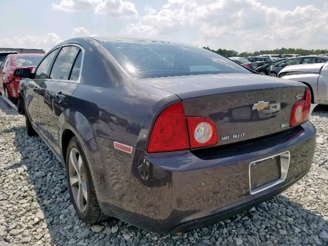 1G1ZC5EU6BF160402 - 2011 CHEVROLET MALIBU 1LT GRAY photo 3