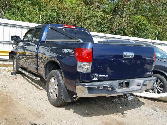 5TBBV58127S451497 - 2007 TOYOTA TUNDRA DOU BLUE photo 3