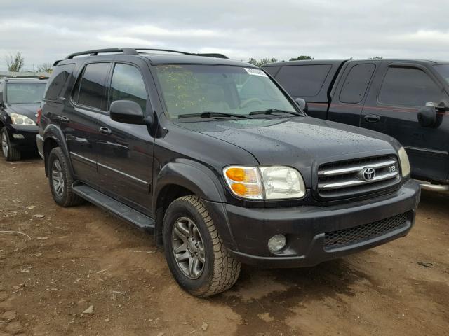 5TDZT38A24S233300 - 2004 TOYOTA SEQUOIA LI BLACK photo 1