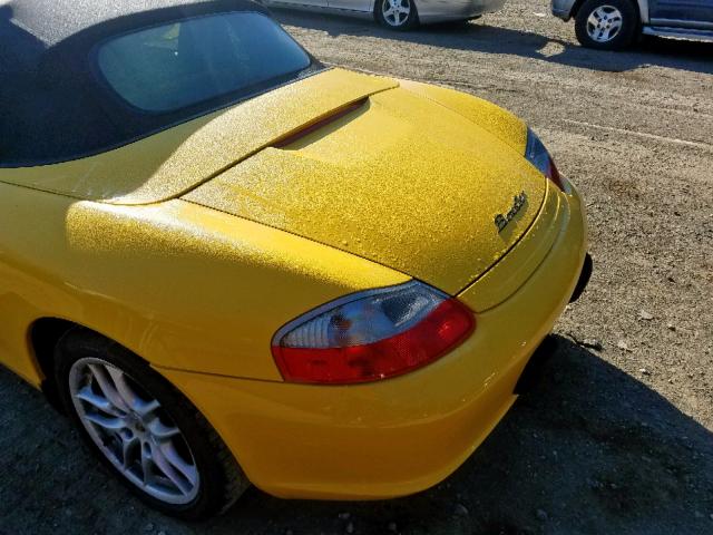 WP0CA29834S620298 - 2004 PORSCHE BOXSTER YELLOW photo 7