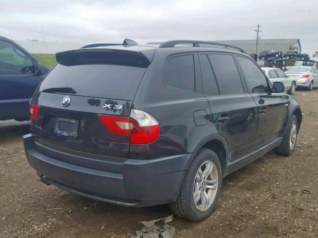 WBXPA93484WA30290 - 2004 BMW X3 3.0I BLACK photo 4