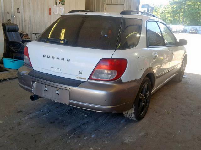 JF1GG68522H835279 - 2002 SUBARU IMPREZA OU WHITE photo 4