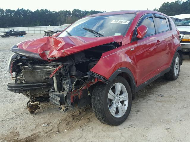 KNDPBCA23D7489145 - 2013 KIA SPORTAGE L RED photo 2