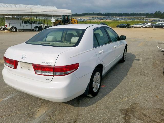 1HGCM55334A108194 - 2004 HONDA ACCORD LX WHITE photo 4