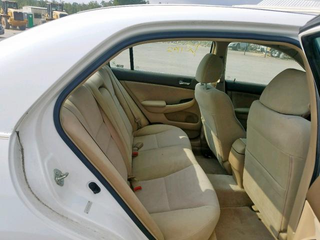 1HGCM55334A108194 - 2004 HONDA ACCORD LX WHITE photo 6