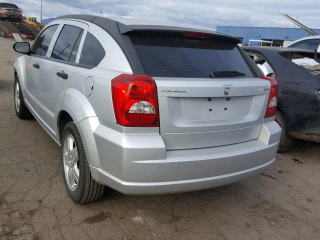 1B3HB48B88D560476 - 2008 DODGE CALIBER SX SILVER photo 3