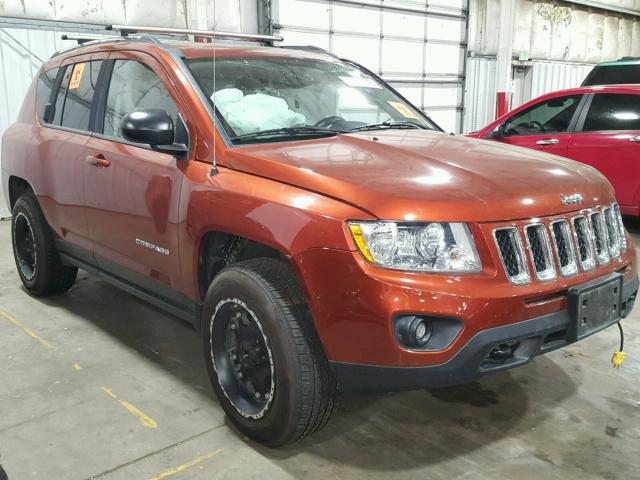 1C4NJDBB4CD612952 - 2012 JEEP COMPASS SP Pomarańczowy zdjęcie 1