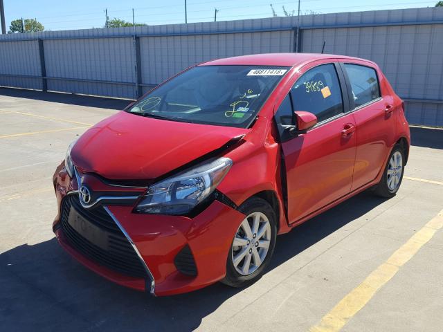 VNKKTUD34GA064761 - 2016 TOYOTA YARIS L RED photo 2