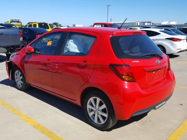 VNKKTUD34GA064761 - 2016 TOYOTA YARIS L RED photo 3