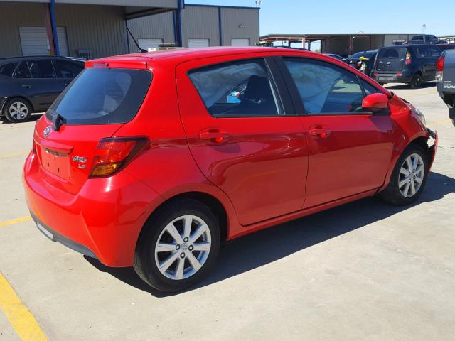 VNKKTUD34GA064761 - 2016 TOYOTA YARIS L RED photo 4