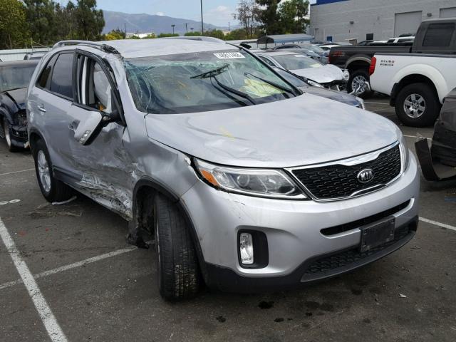 5XYKT3A6XEG542406 - 2014 KIA SORENTO LX SILVER photo 1