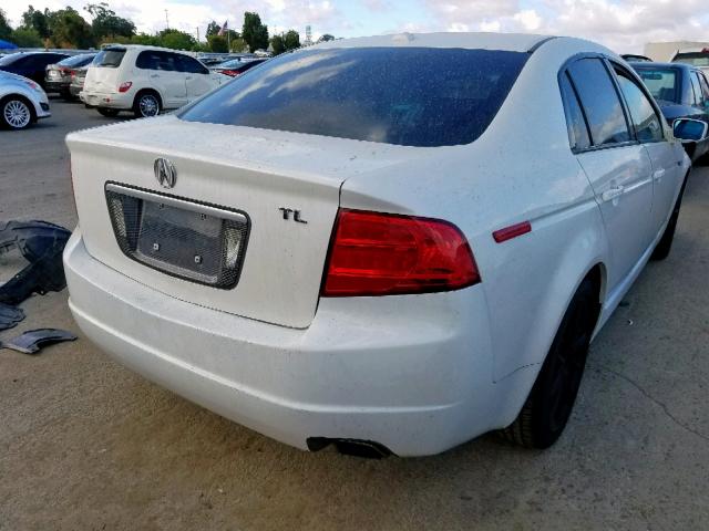 19UUA66256A016077 - 2006 ACURA 3.2TL WHITE photo 4