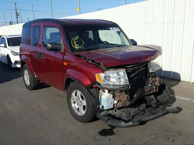 5J6YH2H72BL002577 - 2011 HONDA ELEMENT EX BURGUNDY photo 1