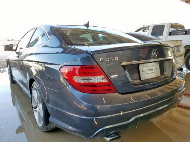 WDDGJ4HBXDG028416 - 2013 MERCEDES-BENZ C 250 GRAY photo 3