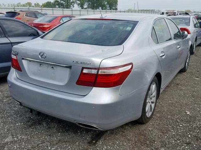 JTHGL46F485029815 - 2008 LEXUS LS 460L SILVER photo 4