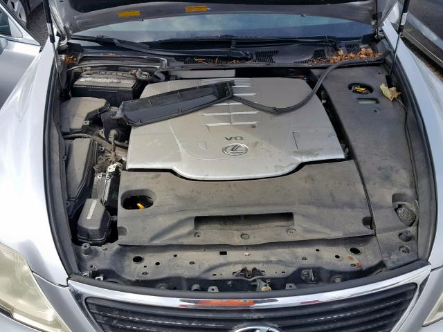 JTHGL46F485029815 - 2008 LEXUS LS 460L SILVER photo 7