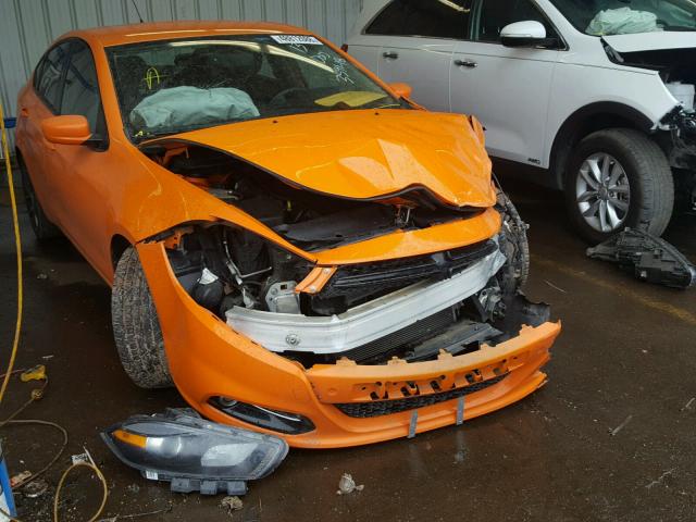 1C3CDFBA0DD289605 - 2013 DODGE DART SXT ORANGE photo 1