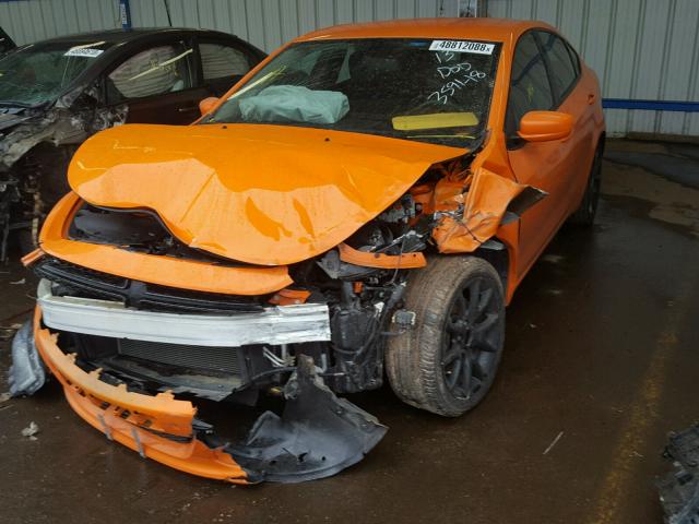 1C3CDFBA0DD289605 - 2013 DODGE DART SXT ORANGE photo 2