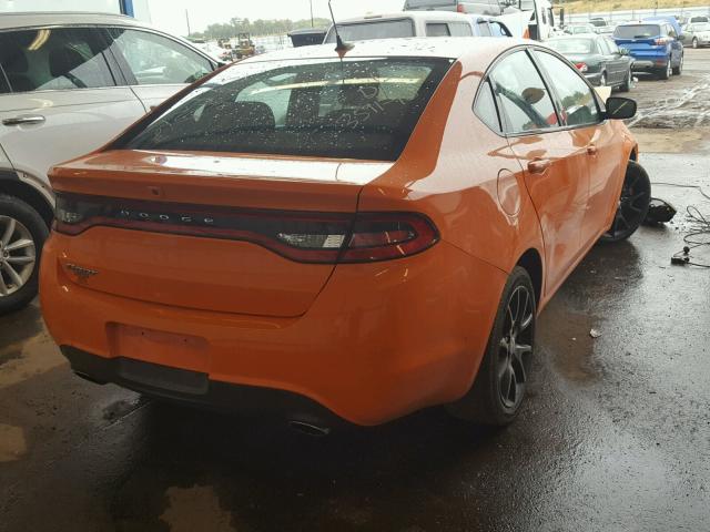 1C3CDFBA0DD289605 - 2013 DODGE DART SXT ORANGE photo 4