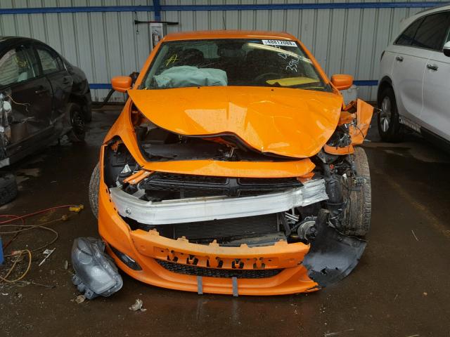 1C3CDFBA0DD289605 - 2013 DODGE DART SXT ORANGE photo 9