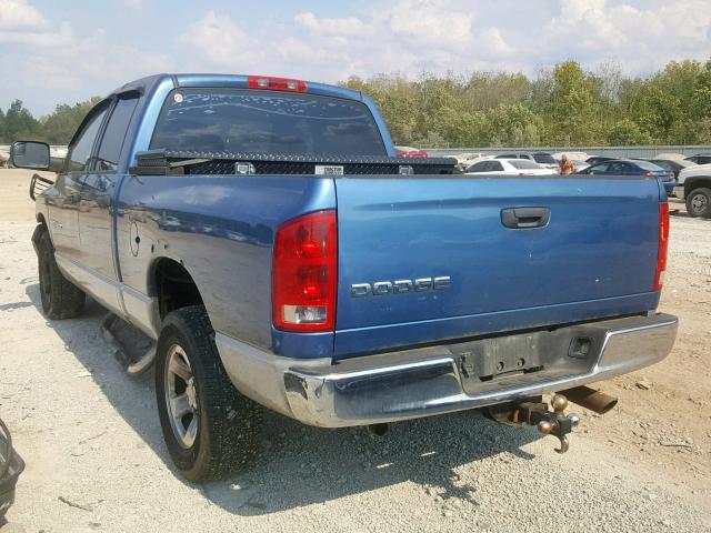 1D7HU18D64J214470 - 2004 DODGE RAM 1500 S BLUE photo 3