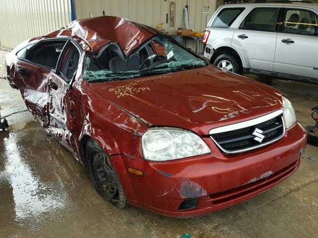 KL5JD56Z76K247594 - 2006 SUZUKI FORENZA RED photo 1