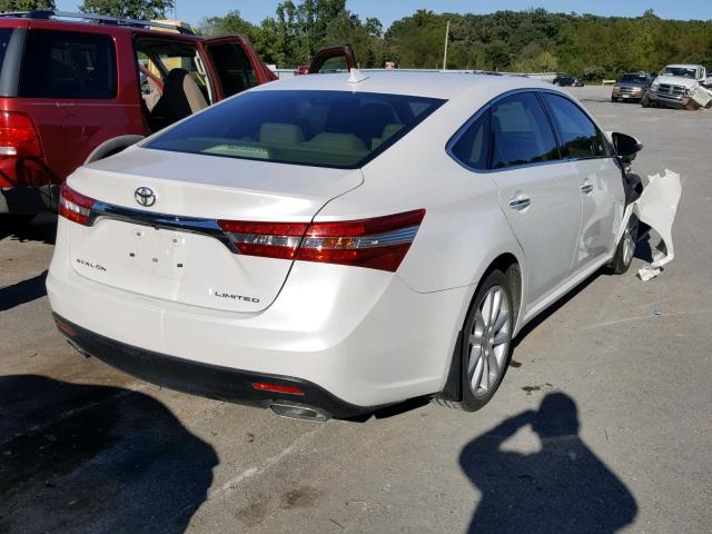 4T1BK1EB6DU018712 - 2013 TOYOTA AVALON BAS WHITE photo 4