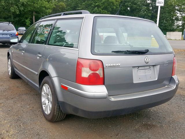 WVWVD63BX3E311582 - 2003 VOLKSWAGEN PASSAT GLS GRAY photo 3