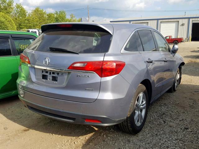 5J8TB4H32DL020883 - 2013 ACURA RDX GRAY photo 4